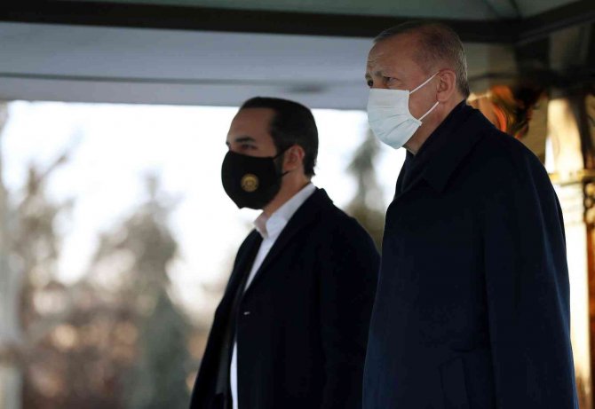 Cumhurbaşkanı Erdoğan, El Salvador Cumhurbaşkanı Bukele’yi Resmi Törenle Karşıladı