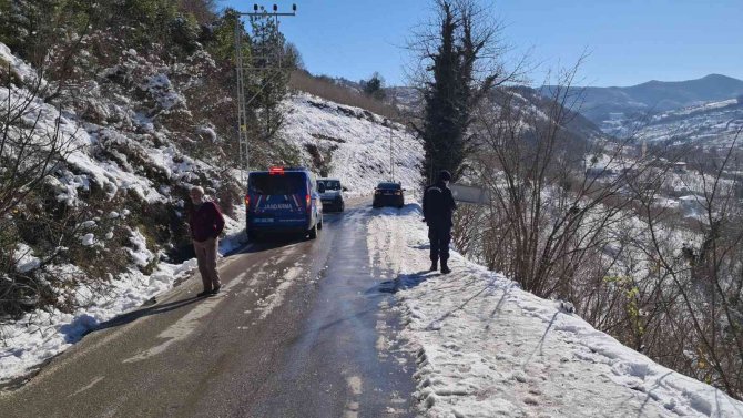 Fındık Bahçesine Uçan Otomobil Takla Attı