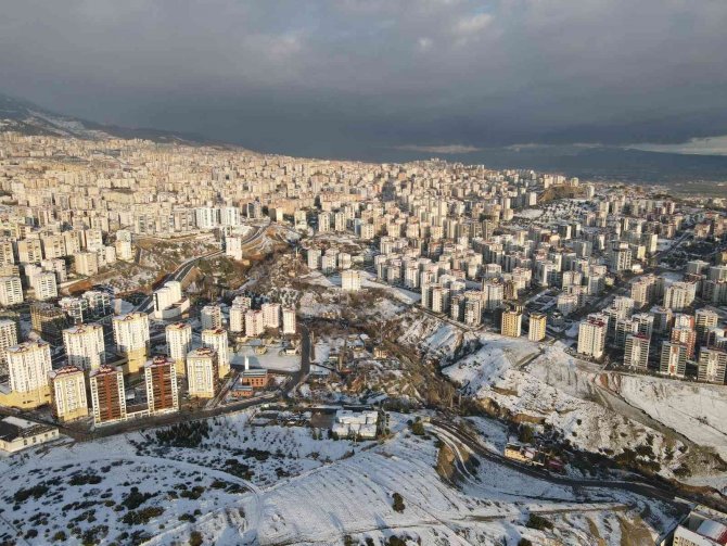 Kar Sonrası Kahramanmaraş Havadan Görüntülendi