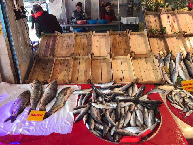Olumsuz Hava Şartları Eskişehir’deki Balık Tezgâhlarını Boş Bıraktı