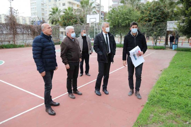 Mezitli’de Atıl Spor Sahaları Komplekse Dönüştürülüyor