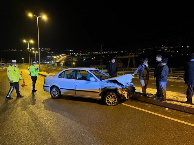Sinop’ta Trafik Kazası: 1 Yaralı