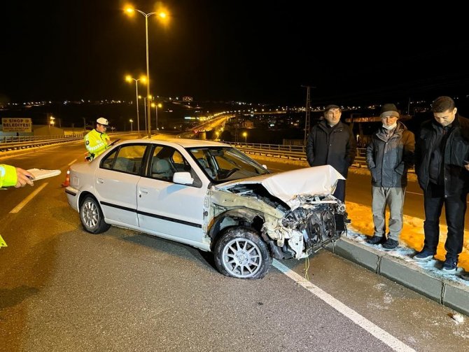 Sinop’ta Trafik Kazası: 1 Yaralı