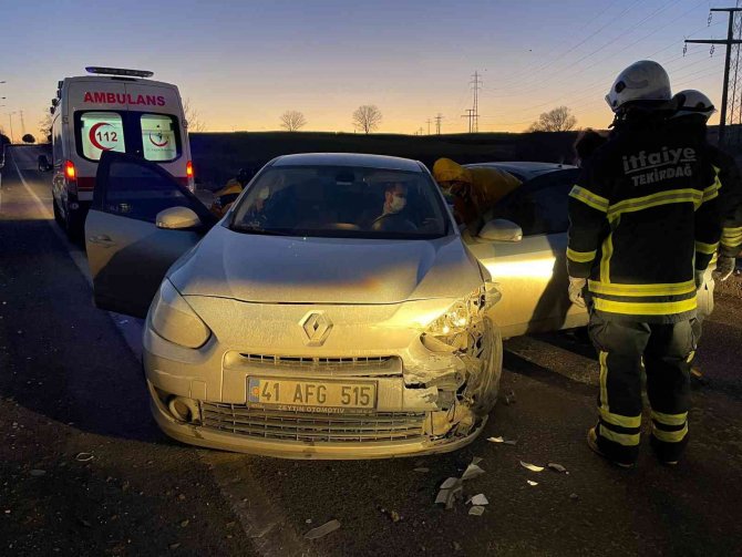 Çorlu’da Trafik Kazası: 1 Yaralı