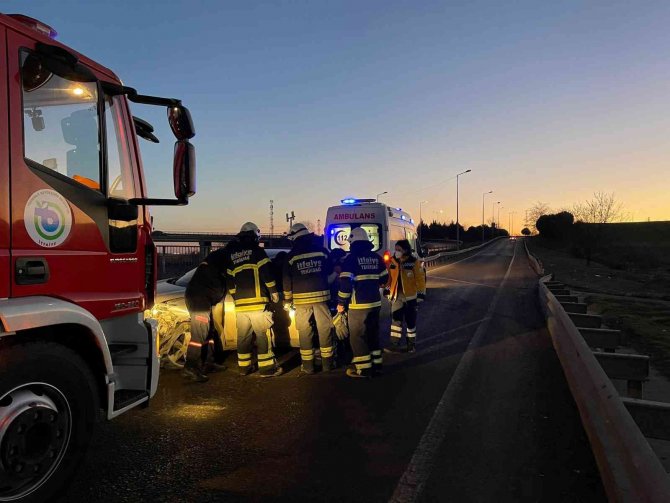 Çorlu’da Trafik Kazası: 1 Yaralı