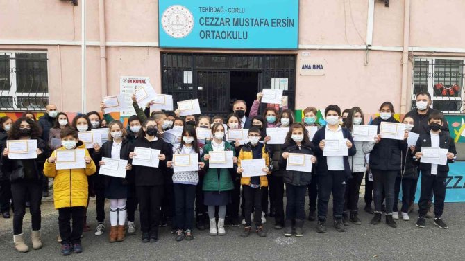 Çorlu’da 54 Bin 664 Öğrenci Karne Aldı