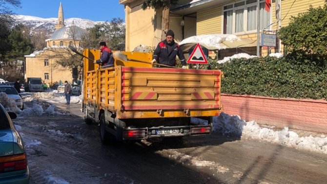 Kahramanmaraş’ta Karla Mücadele