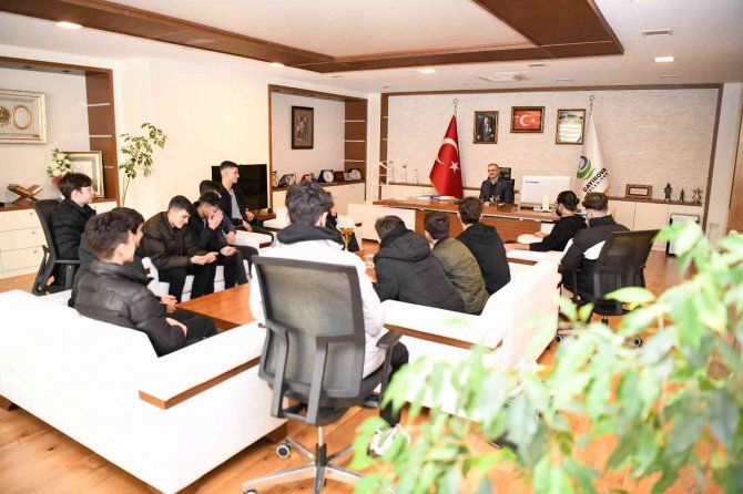 Başkan Çiftçi, Şampiyonları Ağırladı