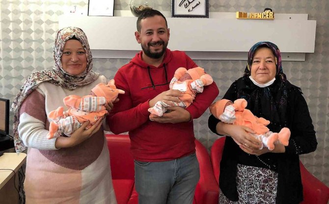 Aşılama Yöntemiyle Üçüz Bebek Sahibi Oldular