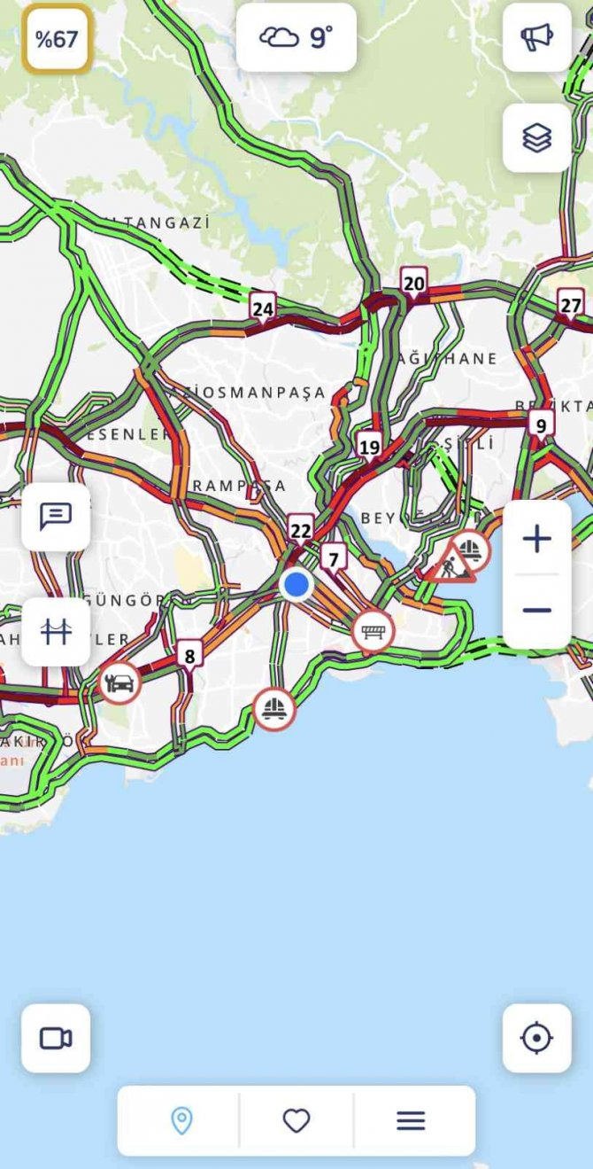 İ̇stanbul’da Yağmur Etkili Olmaya Başladı
