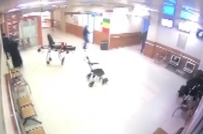 Maltepe’de Hastanedeki Silahlı Saldırı Anı Kamerada