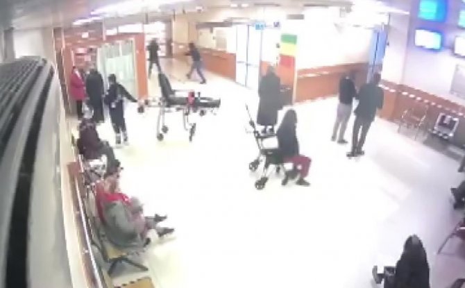 Maltepe’de Hastanedeki Silahlı Saldırı Anı Kamerada