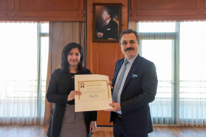 Rektör Çiçek’ten ‘Sürdürülebilir Yeşil Kampüs Koordinatörlüğü’ne Teşekkür