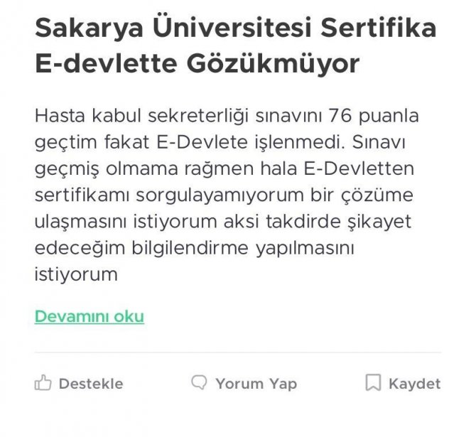 Eğitim Alan Vatandaşlara Büyük Şok