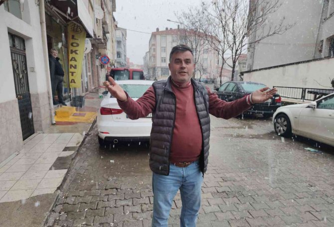 Tekirdağ’da Beklenen Kar Yağışı Başladı