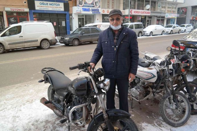 Çalınan Motosikleti Hurda Halde Bulununca Sevinci Kursağında Kaldı