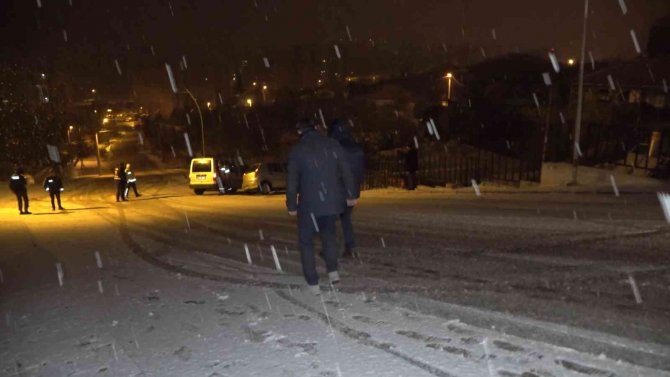 Kırıkkale’de Beklenen Kar Yağışı Başladı
