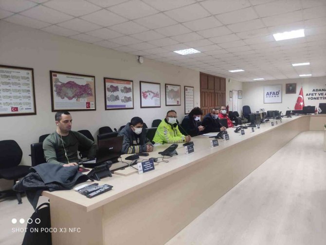 Adana Acil Durum Yönetim Merkezi Kar Yağışları Üzerine 7/24 Faaliyete Geçti