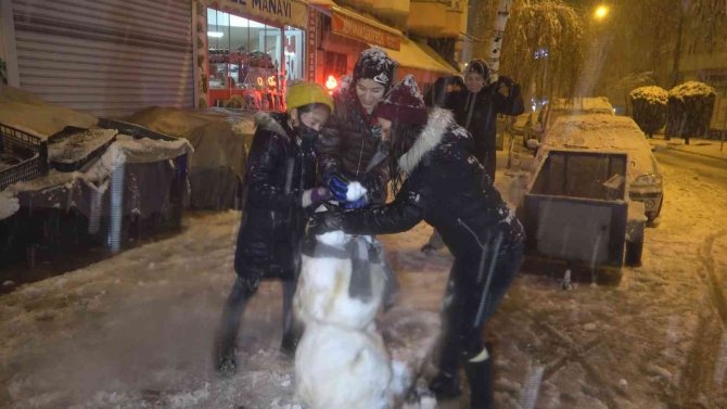 Bafra’da Yoğun Kar Yağışı