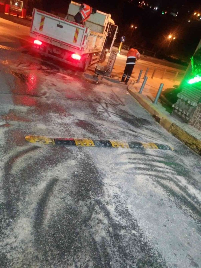 İ̇zmir’de Kar Ve Buzla Mücadele