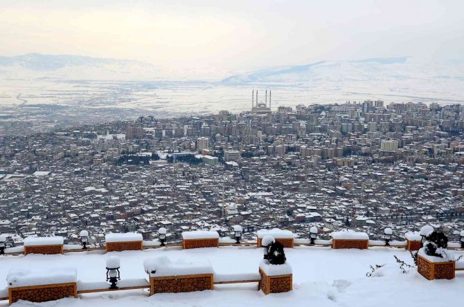 Kahramanmaraş’ta Kar Kartpostallık Görüntüler Ortaya Çıkardı