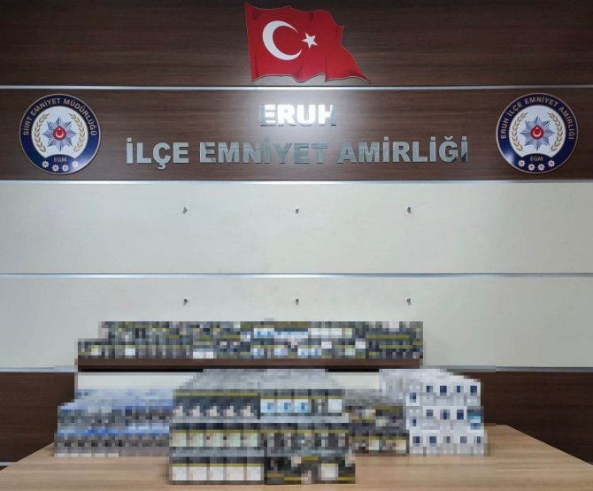 Siirt’te 2 Bin 700 Paket Kaçak Sigara Ele Geçirildi