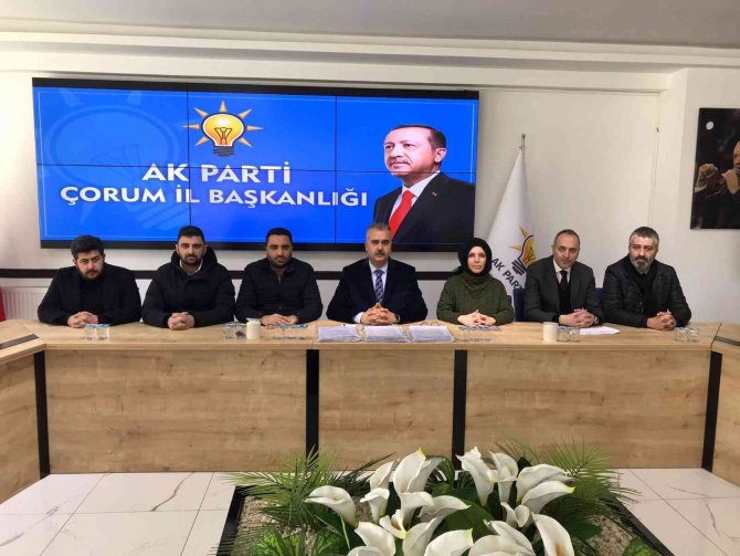 Ak Parti Çorum İl Yönetimi Suç Duyurusunda Bulundu