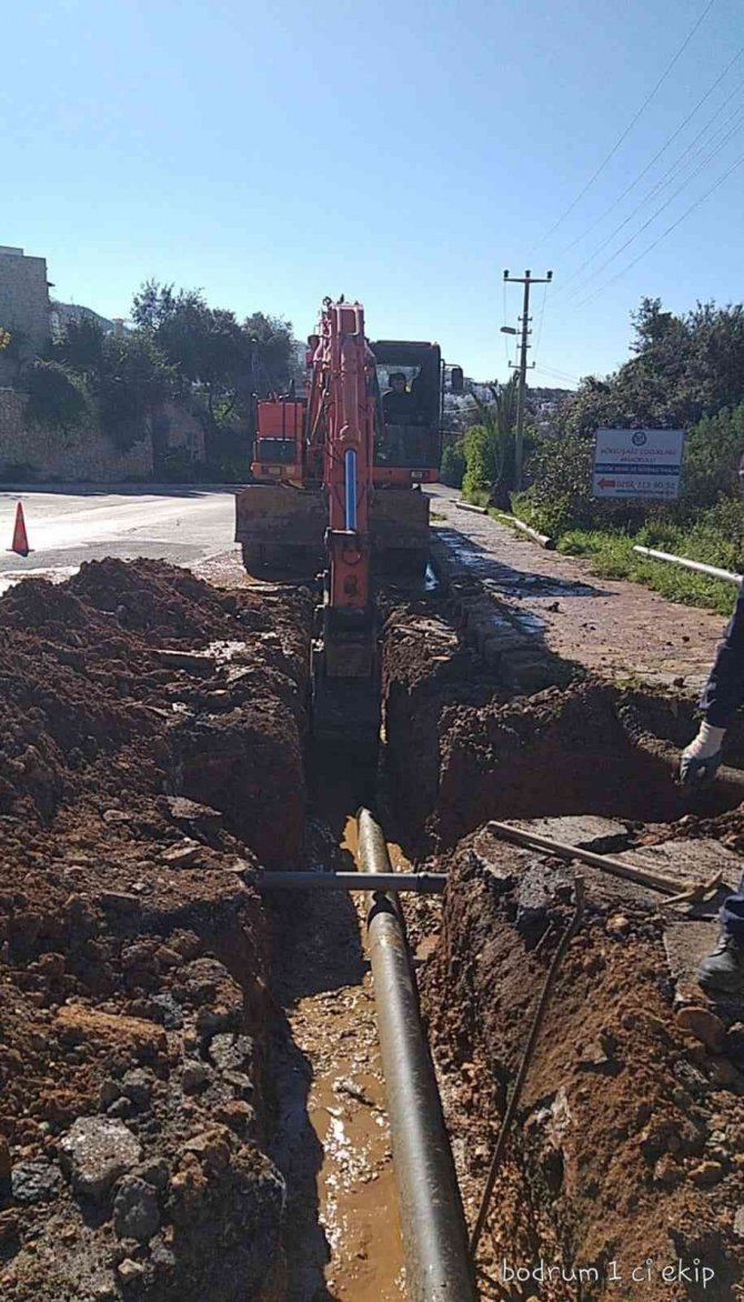 Bodrum’da 6 Kilometrelik İ̇çme Suyu Çalışması