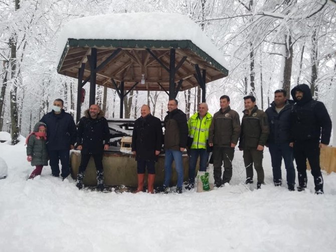 Hayvanlar İçin Doğaya Yem Bırakıldı