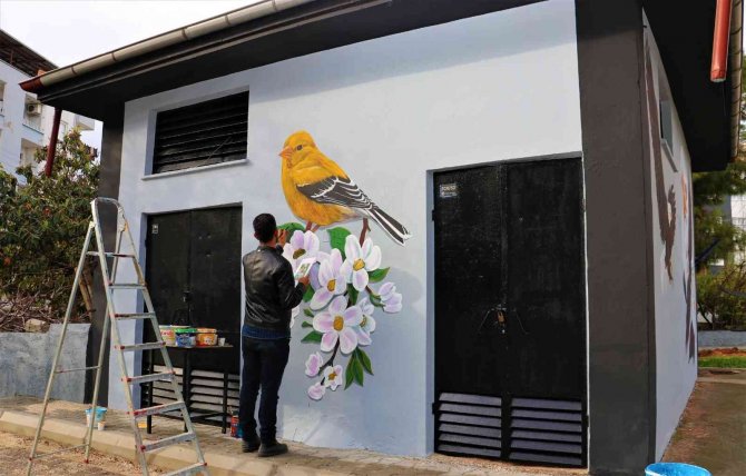 Toroslar’da Trafo Ve Sosyal Tesisler Sanat Eserine Dönüşüyor