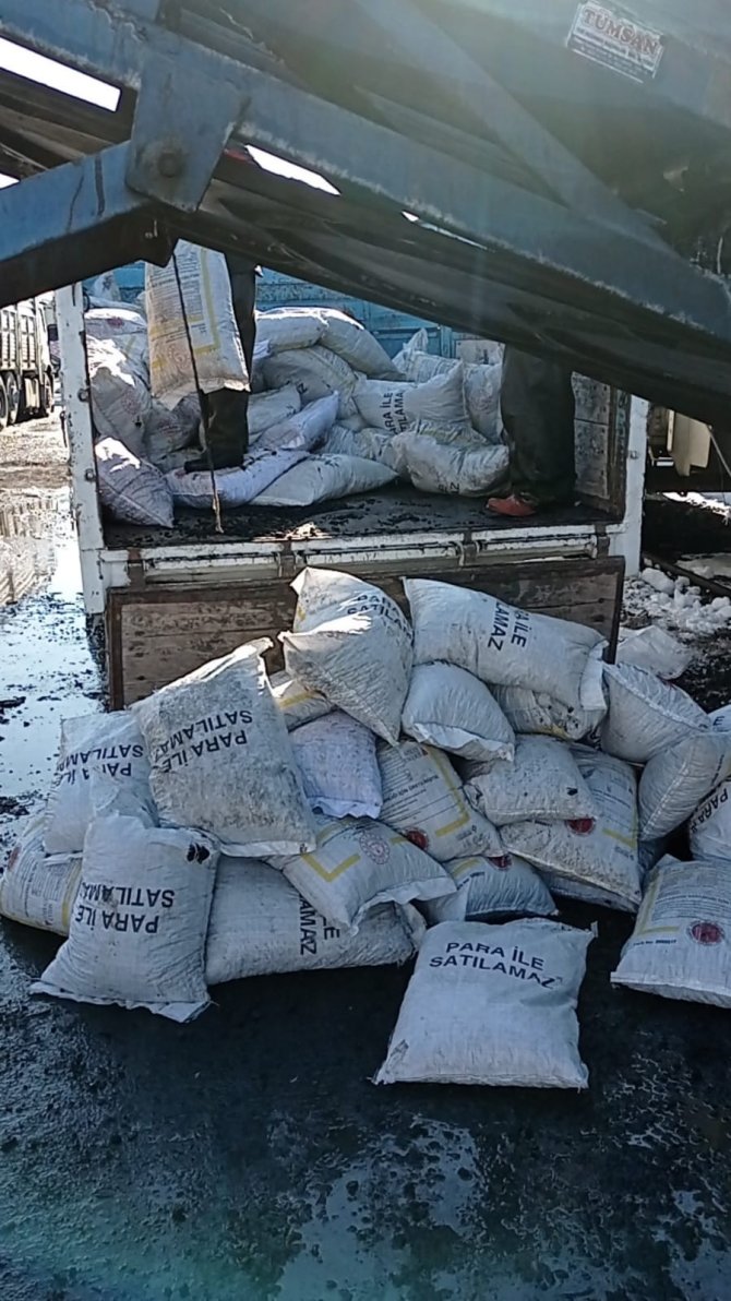 Van’da Çalıntı 125 Torba Kömür Ele Geçirildi