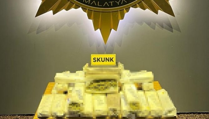 Malatya’da 4 Kilo 350 Gram Skunk Ele Geçirildi