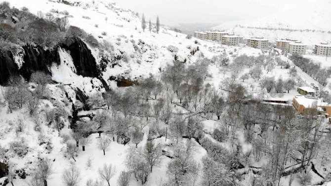 Girlevik Şelalesi, Kış Aylarında Karla Bir Başka Güzel