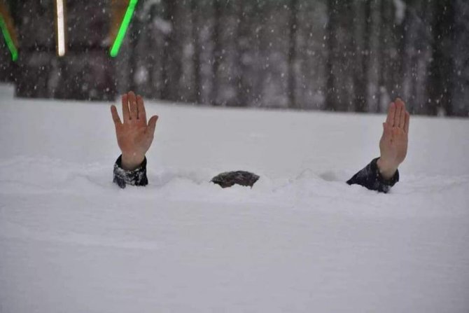 Ordu’da Kar Kalınlığı İnsan Boyuna Ulaştı