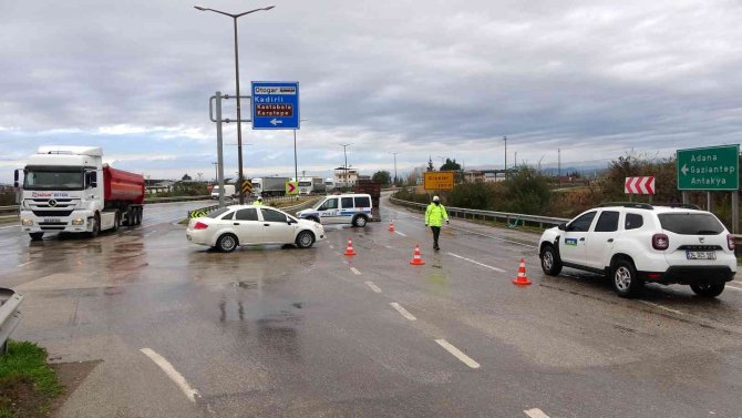 Tag Otoyolu Gaziantep Yönü Trafiğe Kapatıldı