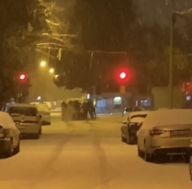 Balıkesir’de Kar Maceraları Kameralara Yansıdı