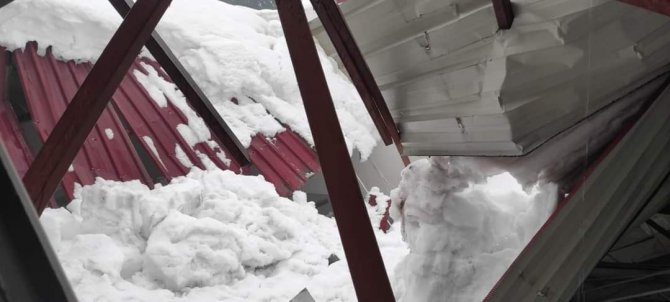 Kahramanmaraş’ta Kar Nedeniyle Çatılar Çöktü