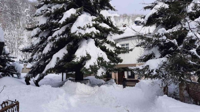 Mahallede Kar 1.5 Metreye Ulaşınca Muhtar Vatandaşlara Böyle Seslendi