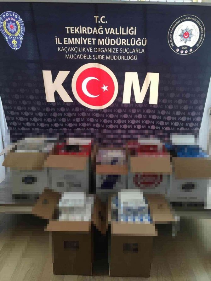 Tekirdağ’da Makaron Operasyonu: 9 Gözaltı