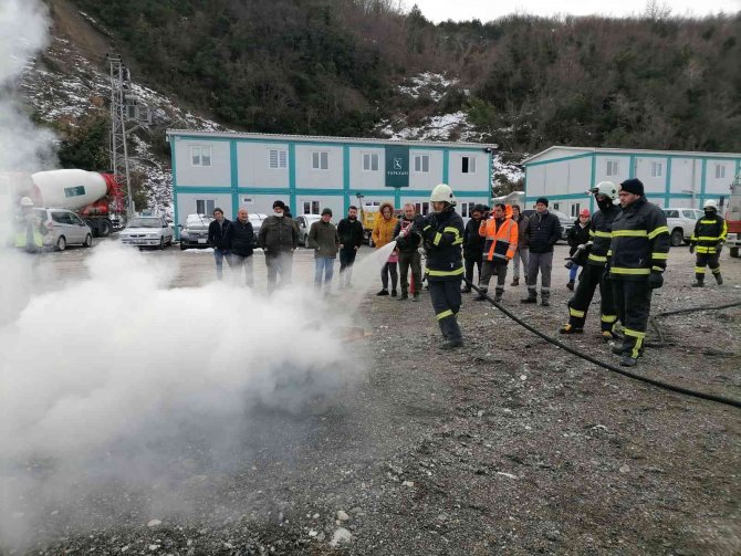 Türkeli’de Yangın Tatbikatı