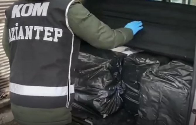 Gaziantep’te 2 Bin 790 Paket Kaçak Sigara Ele Geçirildi