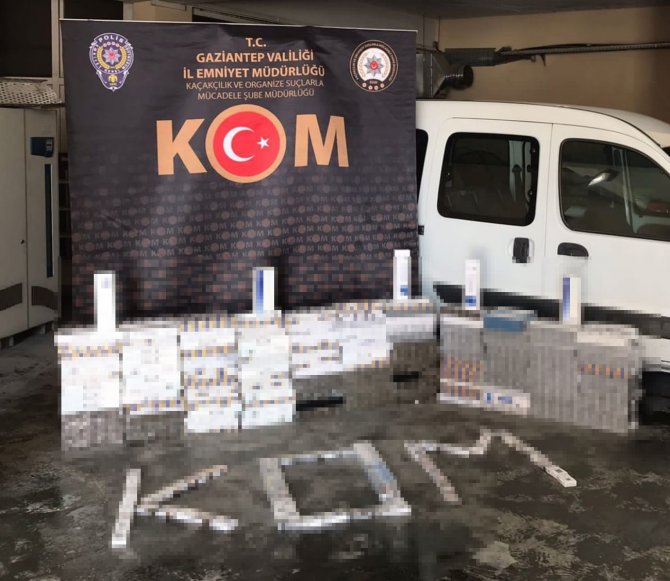 Gaziantep’te 2 Bin 790 Paket Kaçak Sigara Ele Geçirildi