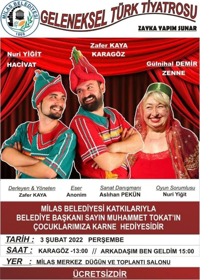 Milas’ta Öğrencilerin Karnesi Tiyatro Oldu