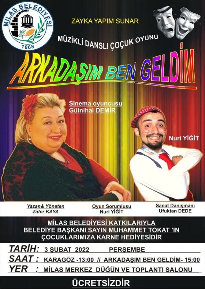 Milas’ta Öğrencilerin Karnesi Tiyatro Oldu