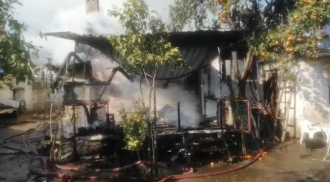 Sultanhisar’da Ev Yangını