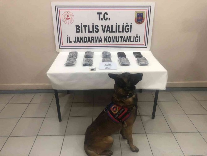 Bitlis’te 14 Kilo 390 Gram Reçine Esrar Ele Geçirildi