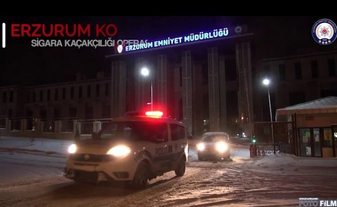 Erzurum Merkezli 3 İlde Sigara Kaçakçılığı Operasyonu