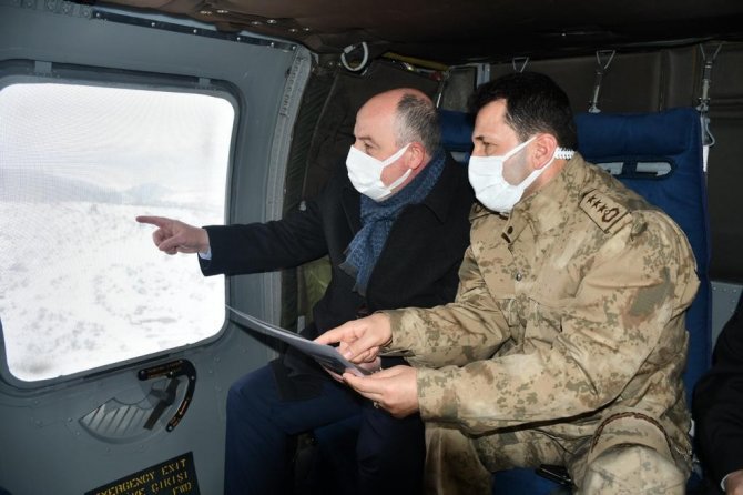 Vali Coşkun, Helikopter Destekli Trafik Denetimine Katıldı