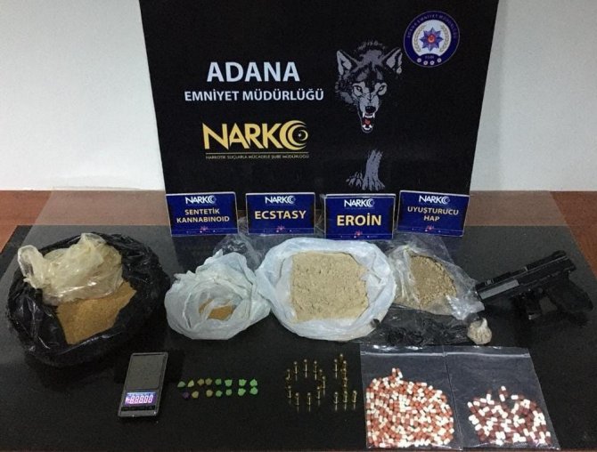 Adana’da Evinden Eroin Çıkan Zanlı Tutuklandı
