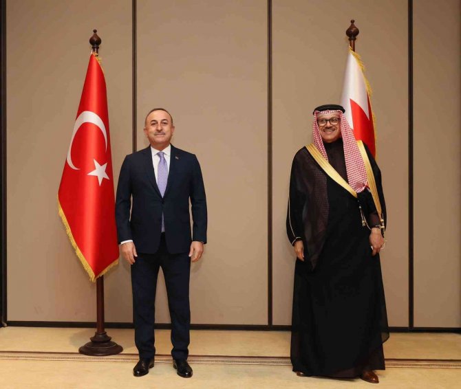 Dışişleri Bakanı Çavuşoğlu, Bahreyn Dışişleri Bakanı Al Zayani İle Bir Araya Geldi